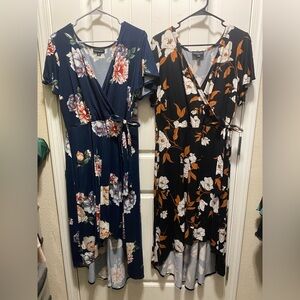 2 For 1!! Fortune + Ivy High Low Floral Dresses 1X